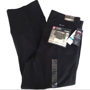 NWT Chaps Men’s Jackson Pleated Cotton Twill Pants Blue Size 36x30 Style 93510R